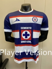 (S-3XL) Player Version 2024-2025 Cruz Azul Goalkeeper Blue&White Thailand Soccer Jersey AAA-5698