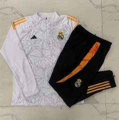 2024-2025 Real Madrid White  Thailand Soccer Tracksuit-815