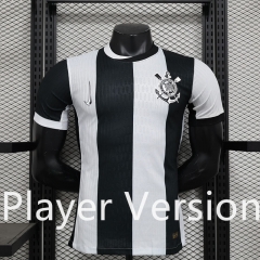 Player Version 2024-2025 Corinthians 2nd Black&White Thailand Soccer Jersey AAA-888
