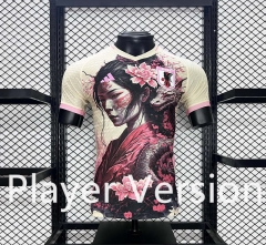 Player Version 2024-2025 Special Version Japan Yellow&Pink  Thailand Soccer Jersey AAA-5982
