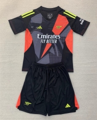 2024-25  Arsenal goalkeeper Black Soccer Uniform-AY