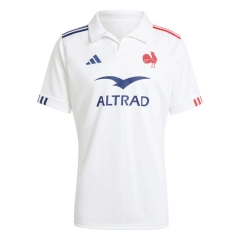 2024 France Away White Thailand Rugby Shirt