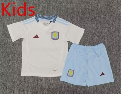 2024-25 Aston Villa Away White Kids&Youth Soccer Uniform-2353