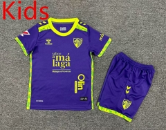 24-25 SS Málaga CF Away Purple kids Soccer Uniform-7809