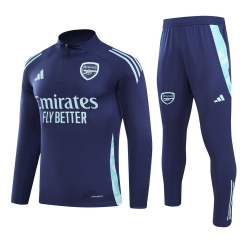 (s-3xl)2024-2025 Arsenal  Blue Thailand Soccer Tracksuit-GDP
