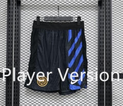 Player Version 2024-25  Inter Milan Home Black  Thailand Soccer Shorts-888