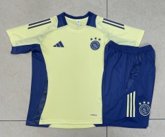 2024-25 Ajax Yellow Soccer Tracksuit Uniform-815