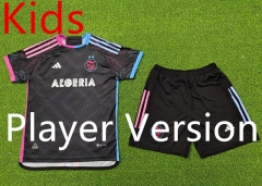 Player Version 2024-2025 Algeria Black Kid/Youth Soccer Uniform-9926