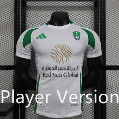 Player Version 2024-2025 Al Ahli Saudi Home White Thailand Soccer Jersey AAA-888
