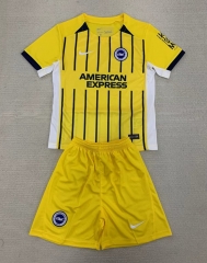 2024-25 Brighton & Hove Albion Away Yellow Soccer Uniform-AY