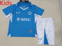 2024-2025 Napoli Home Blue Kids/Youth Soccer Uniform-507