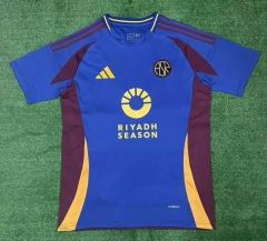 2024-2025 AS Roma 2nd Away Blue Soccer Jersey AAA-7074