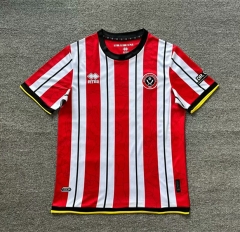 （s-4xl）2024-2025 Sheffield Wednesday Home Red&White Thailand Soccer Jersey AAA-512