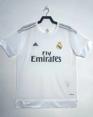 Retro Version 15-16 Real Madrid Home White Thailand Soccer Jersey AAA-811
