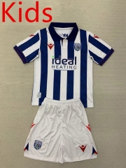 2024-25 West Bromwich Albion  Home White&Blue kids Soccer Uniform-AY