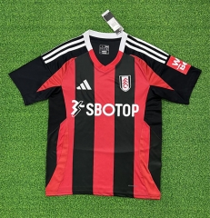 （s-4xl）2024-25  Fulham Away Black&Red Thailand Soccer Jersey AAA-403