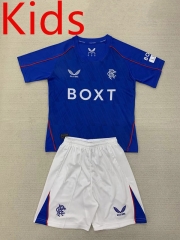 2024-25 Rangers Home Blue Kids/Youth Soccer Uniform-AY