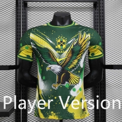 Player Version 2024-2025 Special Version Brazil Yellow Thailand Soccer Jersey AAA-888