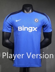 (S-3XL) Player Version 2024-2025 Chelsea Blue Thailand Training Soccer Jersey AAA-518
