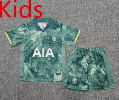 2024-2025 correct version Tottenham Hotspur 2nd Away Green Kid/Youth Soccer Uniform-1506