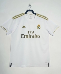 Retro Version 19-20 Real Madrid Home White Thailand Soccer Jersey AAA-811