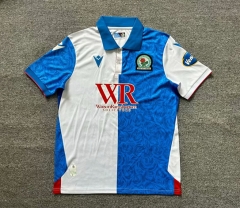 2024-25 Blackburn Rovers Home Blue & White Thailand Soccer Jersey AAA-512