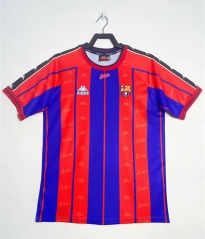 Retro Version 97-98 Barcelona Home Red&Blue Thailand Soccer Jersey AAA-811