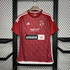 24-25  Al Ahly Home Red Thailand Soccer Jersey AAA