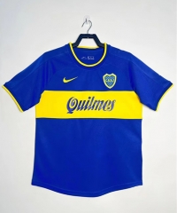 Retro Version 00-01 Boca Juniors Home Blue Thailand Soccer Jersey-811