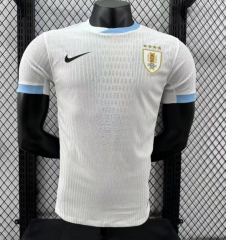 Player Version 2024-25 Uruguay Away White Thailand Soccer Jersey AAA-888