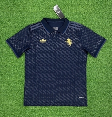 (S-4XL) 2024-2025 Juventus 2nd Away Royal Blue Thailand Soccer Jersey AAA-403