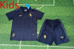 2024-25 Juventus 2nd Away Blue Soccer kids Uniform-8679