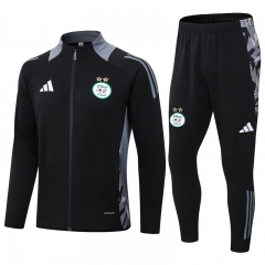 2024-2025 Algeria Black Thailand Soccer Jacket Uniform-411