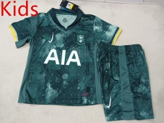 2024-2025 correct version Tottenham Hotspur 2nd Away Green Kid/Youth Soccer Uniform-1506