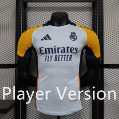 Player Version 2024-2025 Real Madrid Light Blue Training Soccer Jersey AAA-888