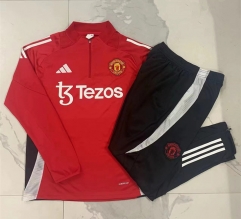 2024-2025 Manchester United Red Thailand Soccer Tracksuit-815