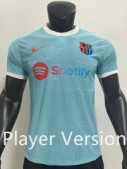 Player Version 2024-2025 Special Version Barcelona Light Blue Thailand Soccer Jersey AAA-9753