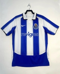 Retro Version 03-04  Porto Home Blue&White Thailand Soccer Jersey AAA-811