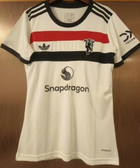 2024-25 Manchester United 2nd Away White Thailand Female Soccer Jersey AAA