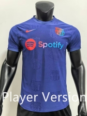 Player Version 2024-2025 Special Version Barcelona Purple Thailand Soccer Jersey AAA-9753