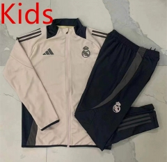 2024-25 Real Madrid Pink  Kids/Youth Soccer Jacket Uniform-815