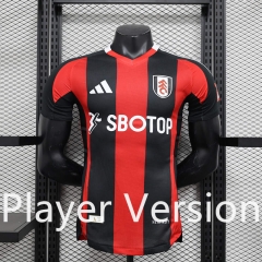 Player Version 2024-25  Fulham Away Black&Red Thailand Soccer Jersey AAA-888