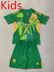 2024-2025 Arsenal Goalkeeper Fruit Green Kids/Youth Soccer Uniform-AY