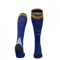 2024-2025 BOCA Juniors Home Blue Light Gray  Soccer Socks