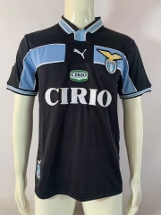 Retro Version 98-00 Lazio Black Thailand Soccer Jersey AAA-503