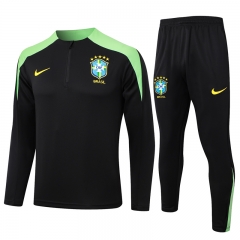 2024-2025 Brazil Blue Thailand Soccer Tracksuit-815