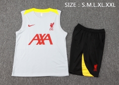 2024-2025 Liverpool Light Gray Thailand Soccer Vest Uniform-815