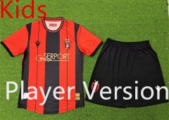 Player Version 2024-2025 USM Alger Black&Red Kids/Youth Soccer Uniform-9926