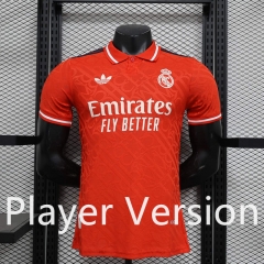 Player Version 2024-2025  Real Madrid Red Thailand Soccer Jersey AAA-888
