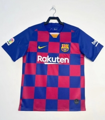 Retro Version 19-20 Barcelona Home Red&Blue Thailand Soccer Jersey AAA-811